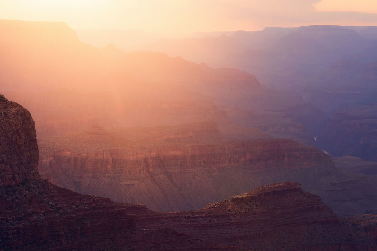 Scenic view of mountain range